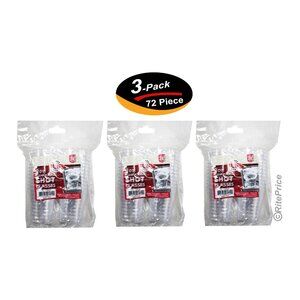 72 PCS Clear Shot Glasses Plastic Disposable Cups Wine Party Catering Bar 2oz